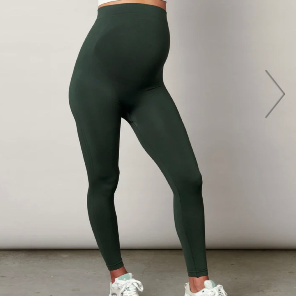 Blanqi Maternity Green Leggings NWT